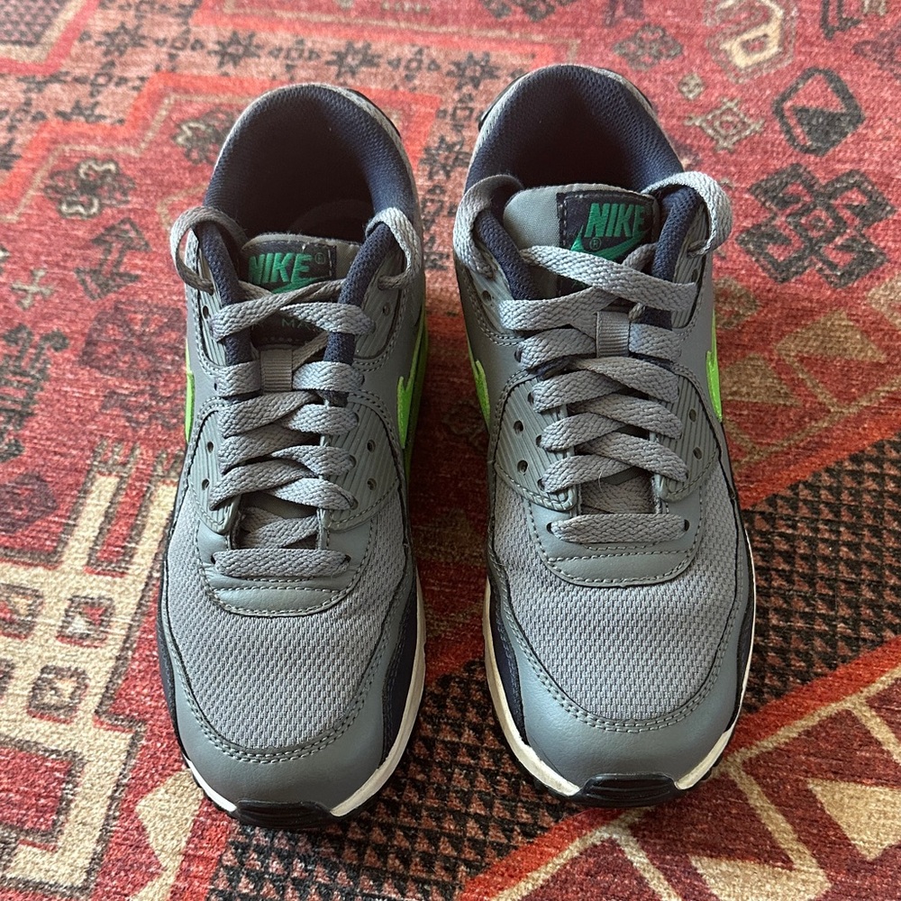 Nike Kid’s Gray and Neon Green Sneakers